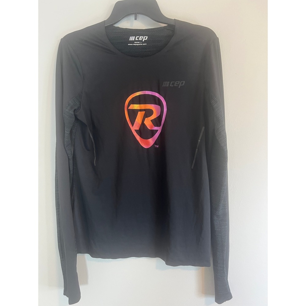 CEP Rock and Roll Marathon Running Shirt Womens Large Black Long Sleeve Athletic